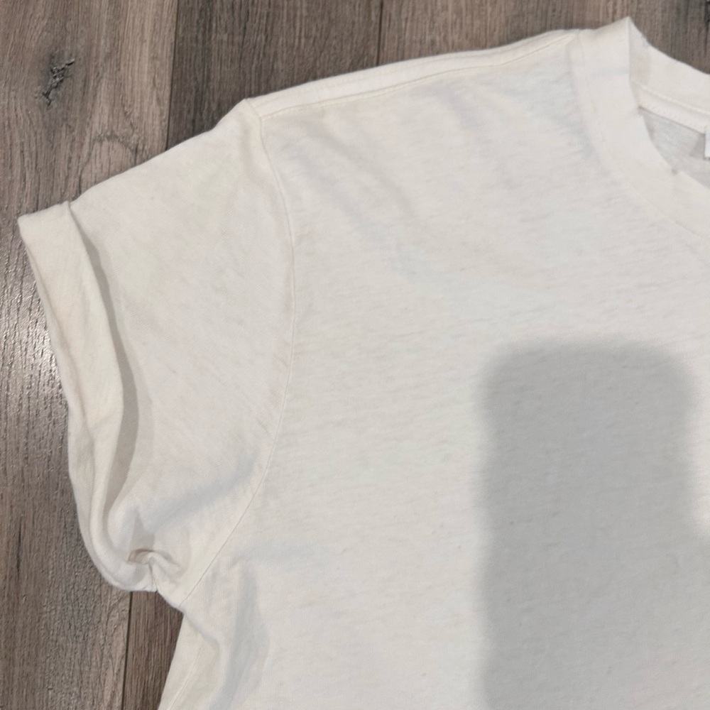 White Crew Neck T-Shirt - Picture 3 of 6